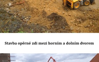 Dláždění klášterního areálu bosých karmelitek