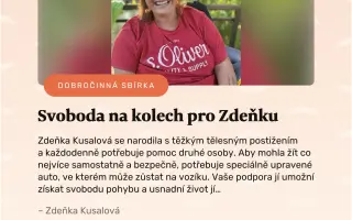 Svoboda na kolech pro Zdeňku