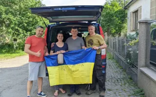 Dvojnásobná pomoc - Pickup pro Ukrajinu/ Double Support – a Pickup for Ukraine