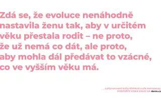 Podpořte knihu Křehkost a síla menopauzy
