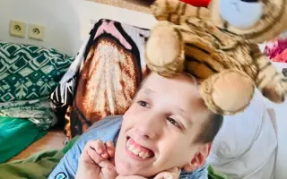 Lehký vozík pro syna Ondřeje, abychom  mohli zůstat v pohybu.
