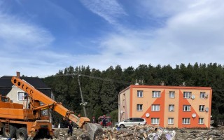 Pomoc po povodni, bratr s rodinou přišel o dům