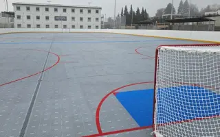 Zimní stadion v Dobříši - umělý povrch, inline hokej, hokejbal, florbal.