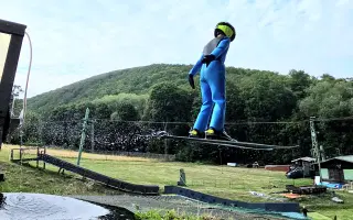 Skokani na lyžích z Oseka, kteří chtějí létat.