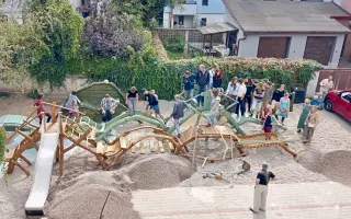 Rekonstrukce dvorku pro děti Waldorfské základní školy v Semilech