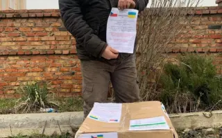 Humanitární sbírka pro mrznoucí Ukrajinu