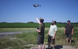 Dron na záchranu srnčat