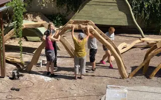 Rekonstrukce dvorku pro děti Waldorfské základní školy v Semilech