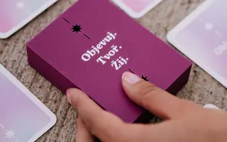 Objevuj. Tvoř. Žij. – karty, které tě podpoří, rozveselí a inspirují.