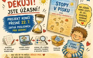 Pomohli jste vydat knihu STOPY V PÍSKU aneb deník učitele prvňáčků II