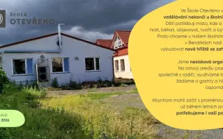 OTEVŘENÁ školní zahrada a školní hřiště