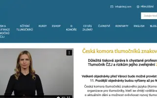Nový web pro Komoru tlumočníků znakového jazyka