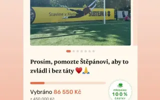 Prosím, pomozte Štěpánovi, aby to zvládl i bez táty ♥️🙏