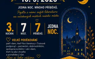 Pomozte Noci literatury v Trutnově 2026