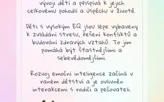 Pomozte mi tvořit svět, ve kterém jsou emoce dětí důležité