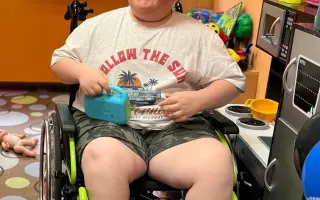 Každý krok se počítá - postavíme  Matyho na vlastní nohy