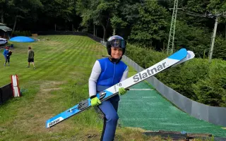 Skokani na lyžích z Oseka, kteří chtějí létat.