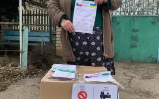 Humanitární sbírka pro mrznoucí Ukrajinu