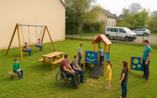 Bezpečná zahrada pro klienty Denního centra Žirafa