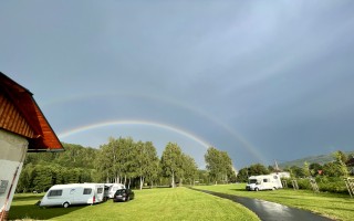 Obnova sauny a areálu kempu ve Vrbně pod Pradědem