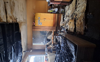 Požár rodinného domu v Bohdanči