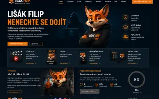 Nenech se dojit! Pomozte přivést Lišáka Filipa k životu