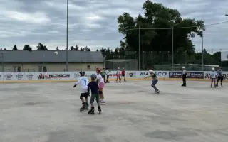 Zimní stadion v Dobříši - umělý povrch, inline hokej, hokejbal, florbal.