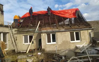 Pomoc po požáru rodinného domu