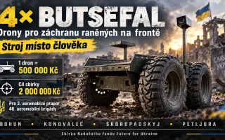 Pozemní drony pro záchranu raněných na frontě