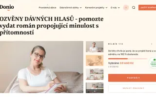 OZVĚNY DÁVNÝCH HLASŮ - pomozte vydat román propojující minulost s přítomností