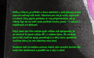 Podpoř film Holky z Marzu, ať můžeme dát filmu to co si zaslouží!