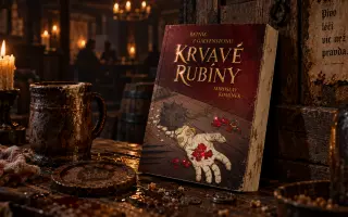 První fantasy román od Miroslava Komínka - KRVAVÉ RUBÍNY