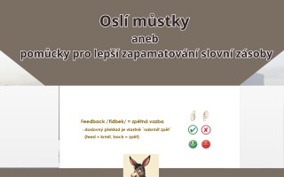 Pomozte mi vydat knihu Oslí můstky aneb pomůcky pro zapamatování slovní zásoby