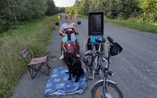 Místo vozíku elektrický skútr