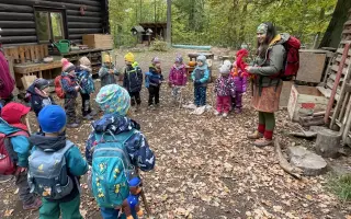 Oprava komínu pro lesní školku Machanka