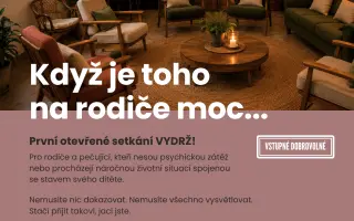 Pomozte otevřít VYDRŽ! – místo, kde rodiče nemusí všechno vydržet sami