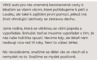 Nové auto pro Leontýnku