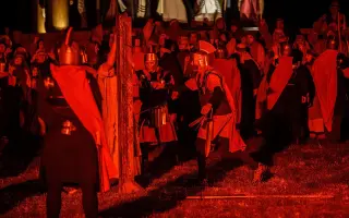 Kulisy Pašijové hry poškodil vítr. Zaslouží si nejen opravit, ale i vylepšit.