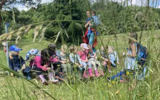 Přírodní zázemí pro děti v lesním klubu Kamínek