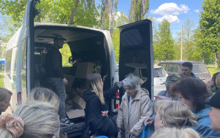 Pomoc postiženým lidem v Charkově