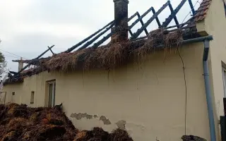 Domov po požáru - pomoc Veronice.