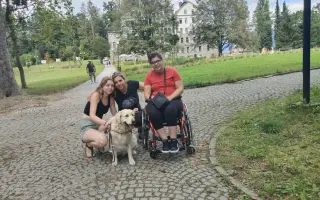 Nový aktivní mechanický vozík a doplatek další kompenzační pomůcky pro Štěpánku