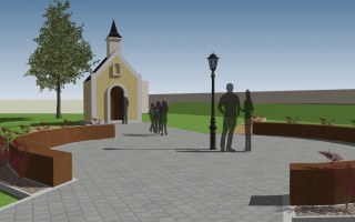 Výstavba nové kaple v obci Saběnice