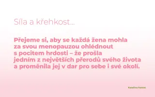 Podpořte knihu Křehkost a síla menopauzy