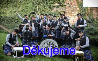 Blue Squadron Pipe Band na mistrovství světa dudáckých kapel ve Skotsku