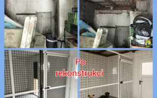 Rekonstrukci karanténního boxu pro psy a prostoru pro skladování krmení