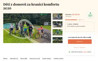 Pomozte dětem z dětských domovů dojet na kole k moři.