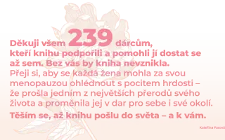 Podpořte knihu Křehkost a síla menopauzy