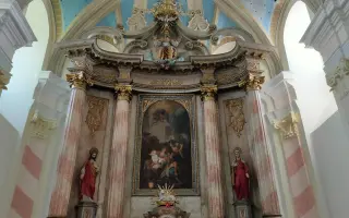 Záchrana oltářního obrazu kostela v Novém Malíně