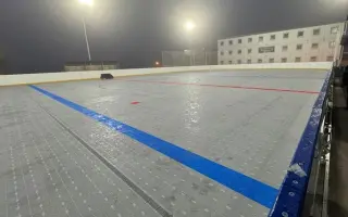 Zimní stadion v Dobříši - umělý povrch, inline hokej, hokejbal, florbal.